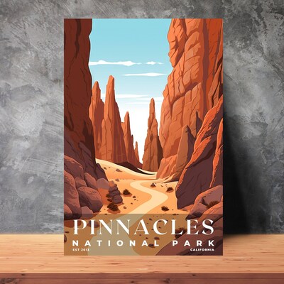 Pinnacles National Park Poster, Travel Art, Office Poster, Home Decor | S3 - image3